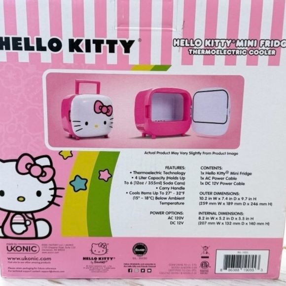 Hello Kitty Pink Mini Fridge - Picture 3 of 8